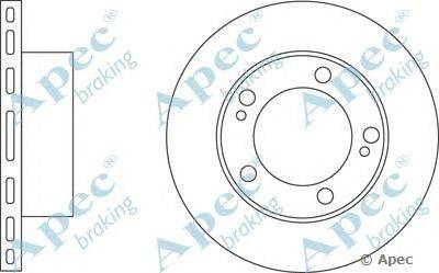 Тормозной диск APEC braking DSK2728