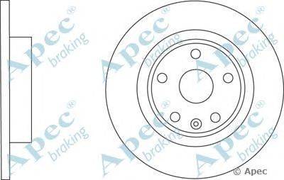 Тормозной диск APEC braking DSK2756