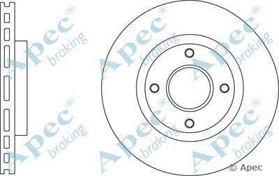 Тормозной диск APEC braking DSK2771