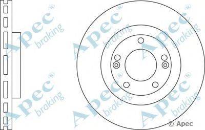 Тормозной диск APEC braking DSK2780