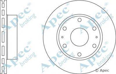 Тормозной диск APEC braking DSK2782
