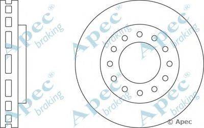 Тормозной диск APEC braking DSK2800