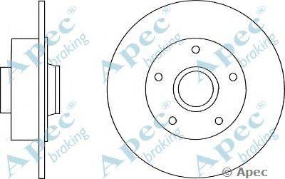 Тормозной диск APEC braking DSK2871