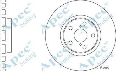 Тормозной диск APEC braking DSK310