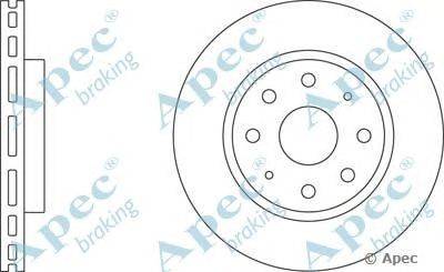 Тормозной диск APEC braking DSK312
