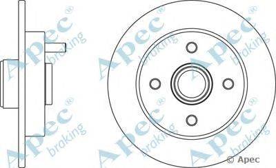 Тормозной диск APEC braking DSK319