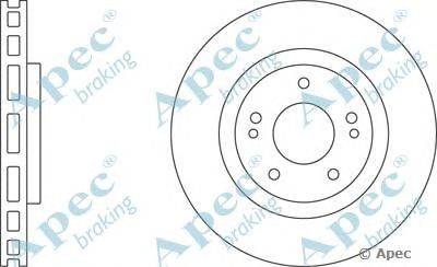 Тормозной диск APEC braking DSK335