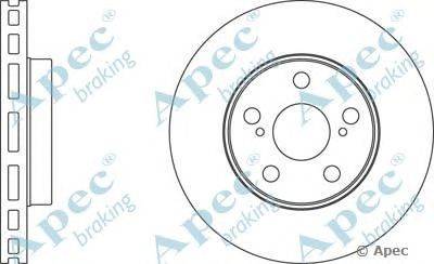 Тормозной диск APEC braking DSK343