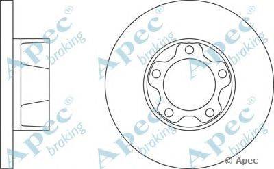 Тормозной диск APEC braking DSK511