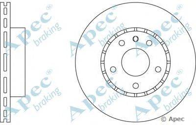 Тормозной диск APEC braking DSK513