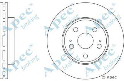 Тормозной диск APEC braking DSK516