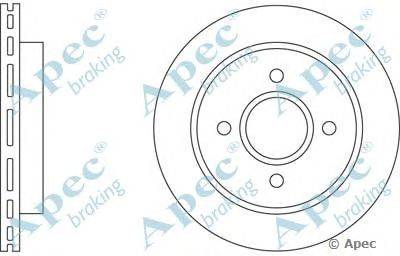 Тормозной диск APEC braking DSK534
