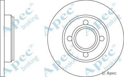 Тормозной диск APEC braking DSK546