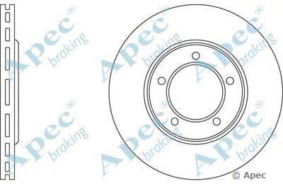 Тормозной диск APEC braking DSK599