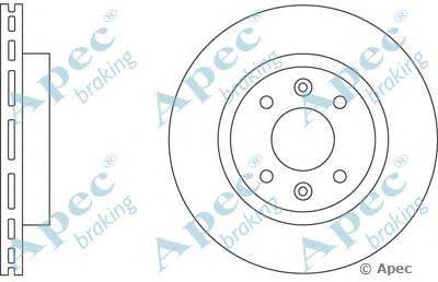 Тормозной диск APEC braking DSK614