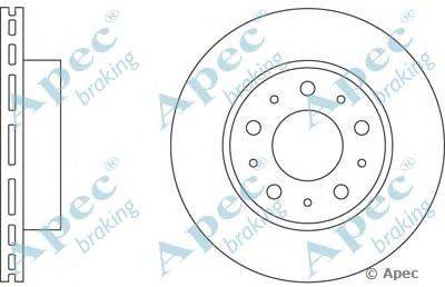 Тормозной диск APEC braking DSK621