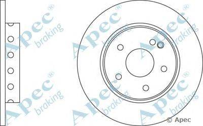 Тормозной диск APEC braking DSK629