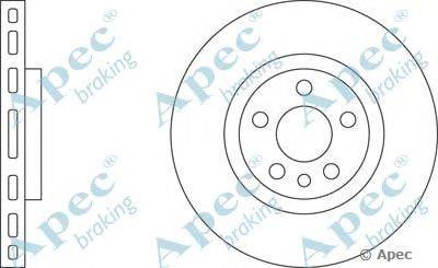 Тормозной диск APEC braking DSK649