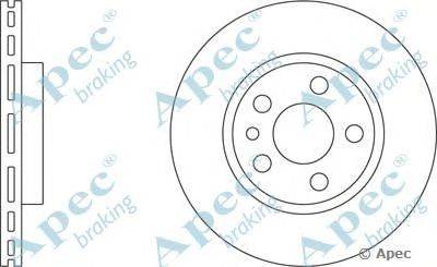Тормозной диск APEC braking DSK665