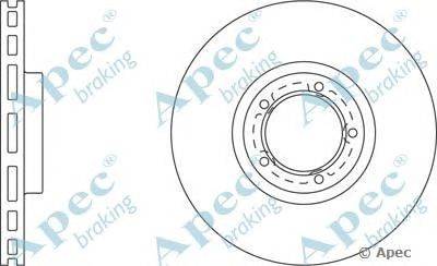 Тормозной диск APEC braking DSK673