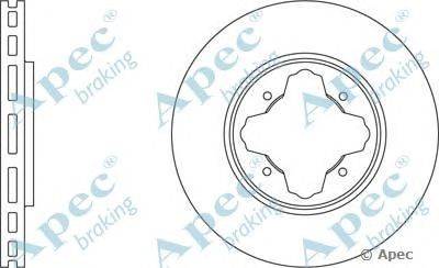 Тормозной диск APEC braking DSK692
