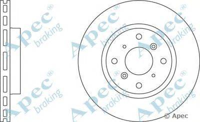 Тормозной диск APEC braking DSK693
