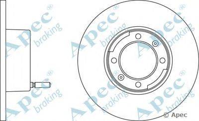 Тормозной диск APEC braking DSK713