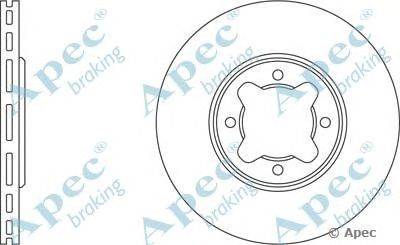 Тормозной диск APEC braking DSK736