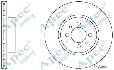 Тормозной диск APEC braking DSK751