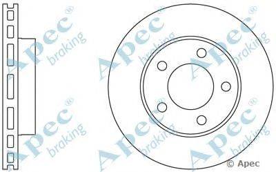 Тормозной диск APEC braking DSK756