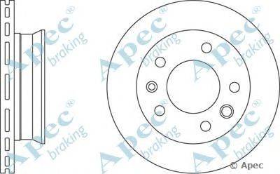 Тормозной диск APEC braking DSK771