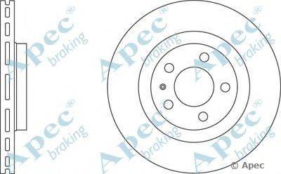 Тормозной диск APEC braking DSK774