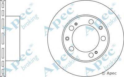 Тормозной диск APEC braking DSK786