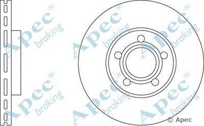 Тормозной диск APEC braking DSK787