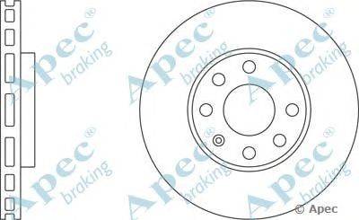 Тормозной диск APEC braking DSK809
