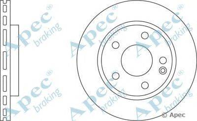 Тормозной диск APEC braking DSK813