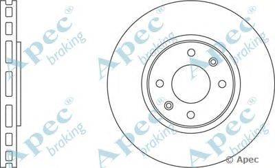 Тормозной диск APEC braking DSK837