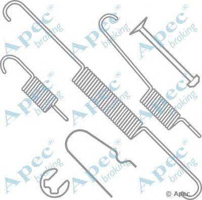 Комплектующие, тормозная колодка APEC braking KIT743