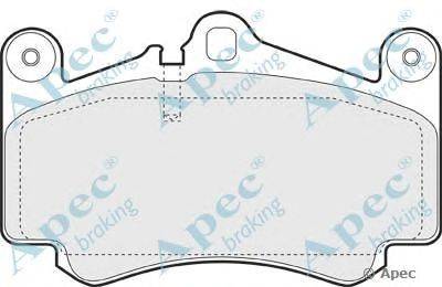 Комплект тормозных колодок, дисковый тормоз APEC braking PAD1403