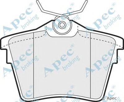 Комплект тормозных колодок, дисковый тормоз APEC braking PAD1426