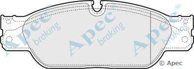 Комплект тормозных колодок, дисковый тормоз APEC braking PAD1456