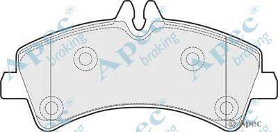 Комплект тормозных колодок, дисковый тормоз APEC braking PAD1517