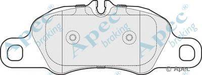 Комплект тормозных колодок, дисковый тормоз APEC braking PAD1677