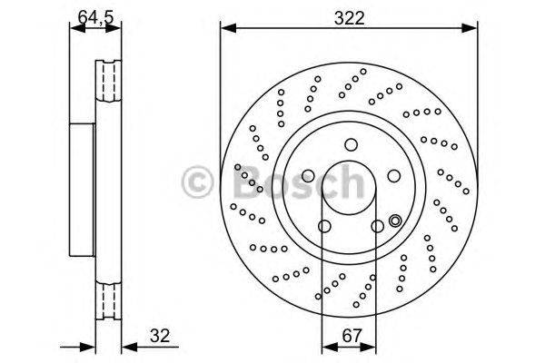 Тормозной диск BOSCH 0 986 479 408