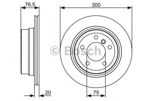 Тормозной диск BOSCH 0 986 479 496