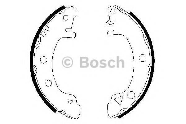 Комплект тормозных колодок BOSCH BS554
