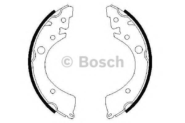 Комплект тормозных колодок BOSCH BS606