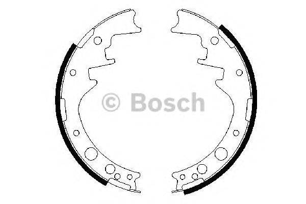 Комплект тормозных колодок BOSCH BS732
