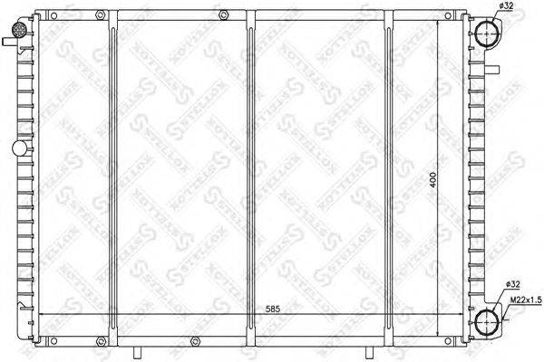 Радиатор, охлаждение двигателя STELLOX 10-26184-SX