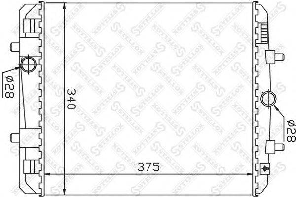Радиатор, охлаждение двигателя STELLOX 10-26359-SX